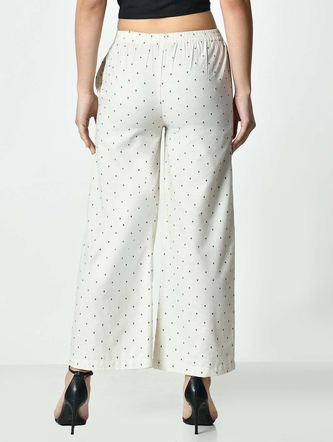 women printed mid rise straight palazzo - 21976388 - Standard Image - 3