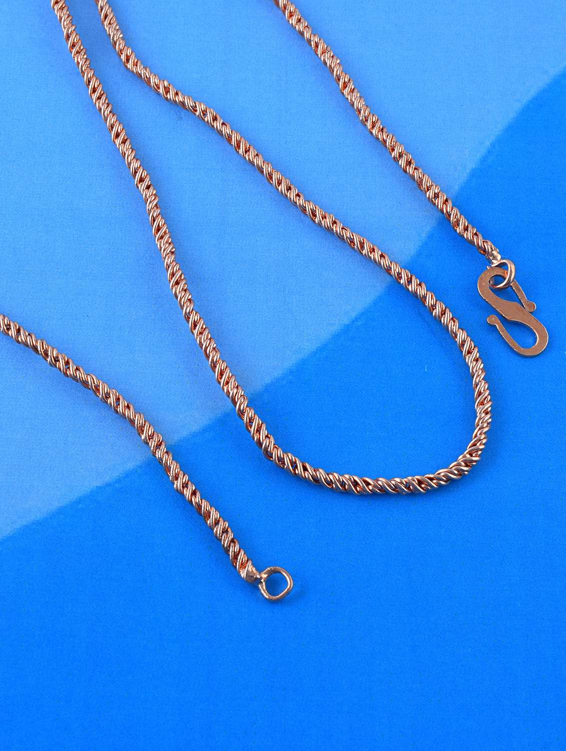 men rose gold plated chain 