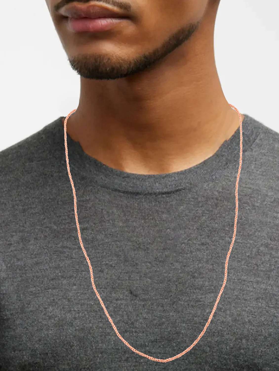 men rose gold plated chain  - 21976409 -  Standard Image - 3