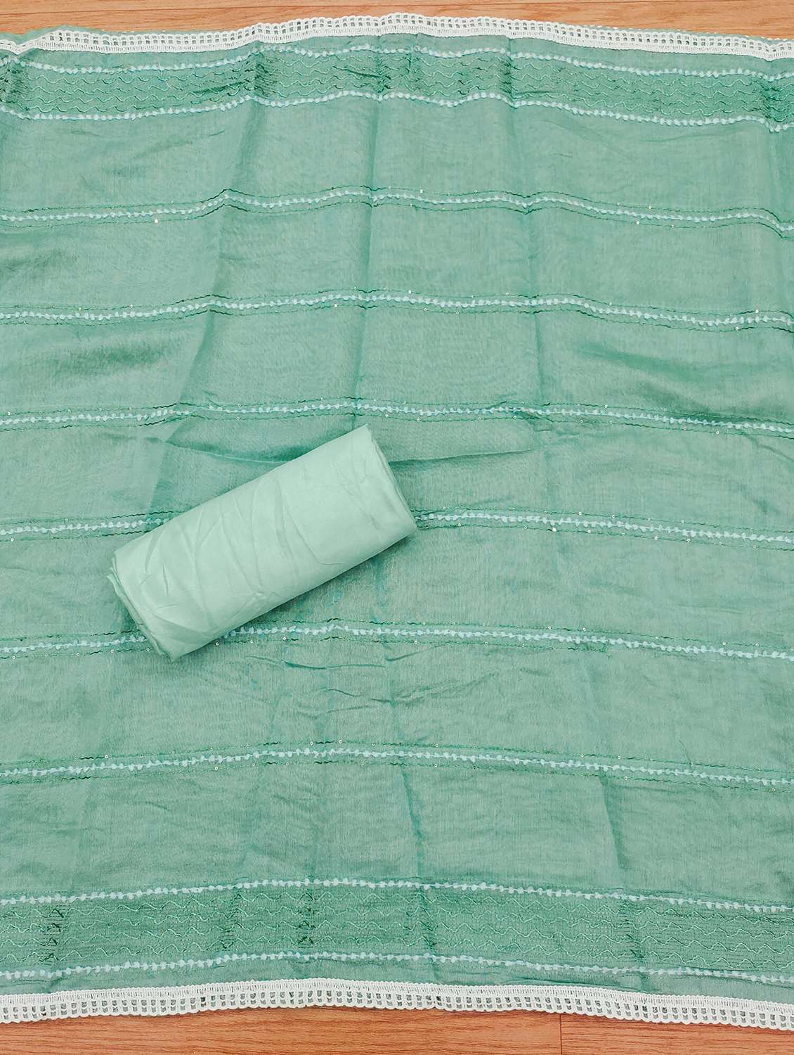 women printed embroidered unstitched suit set - 21976430 -  Standard Image - 3