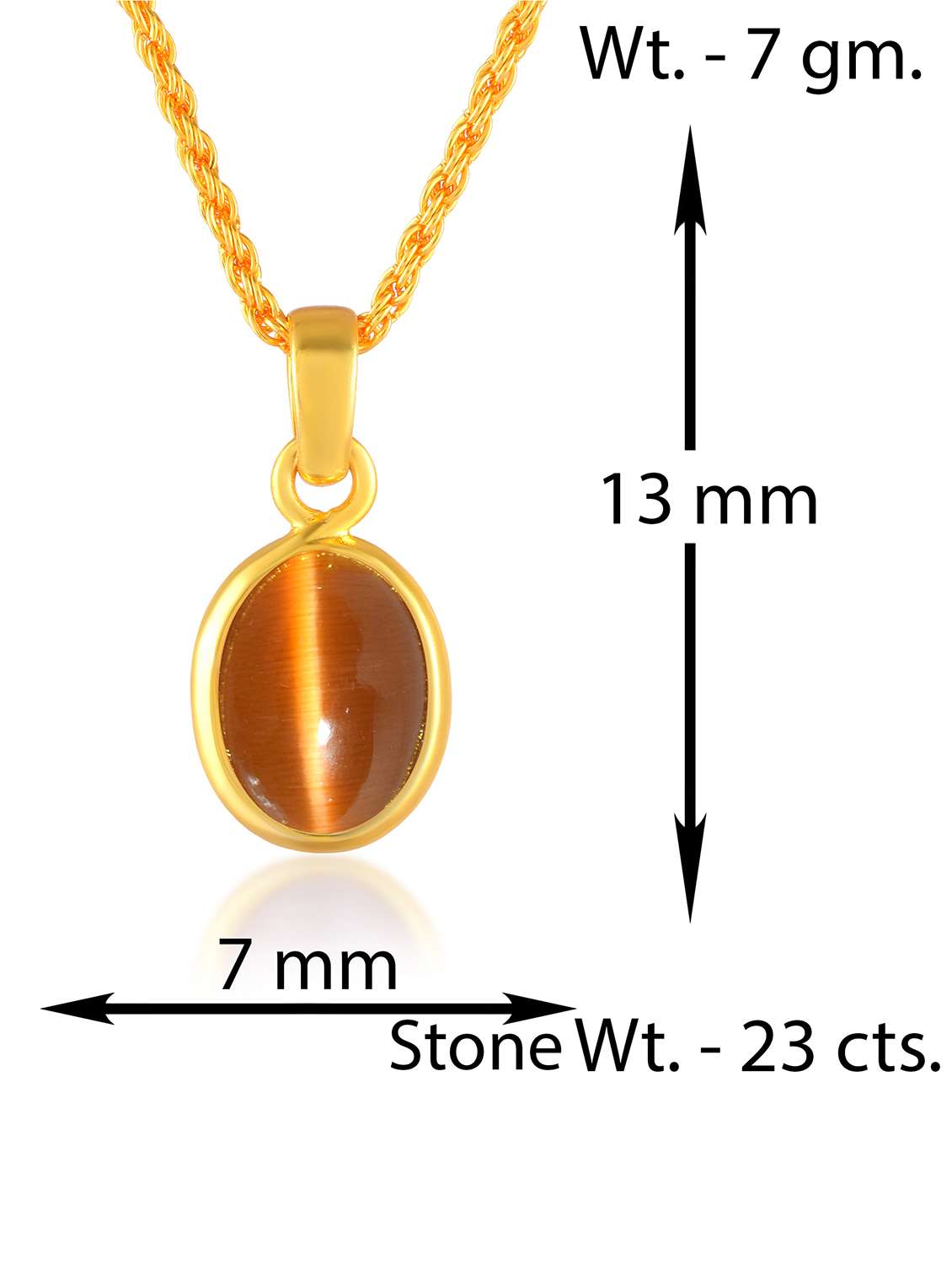 gold oval pendant necklace with chain - 21976559 -  Standard Image - 3