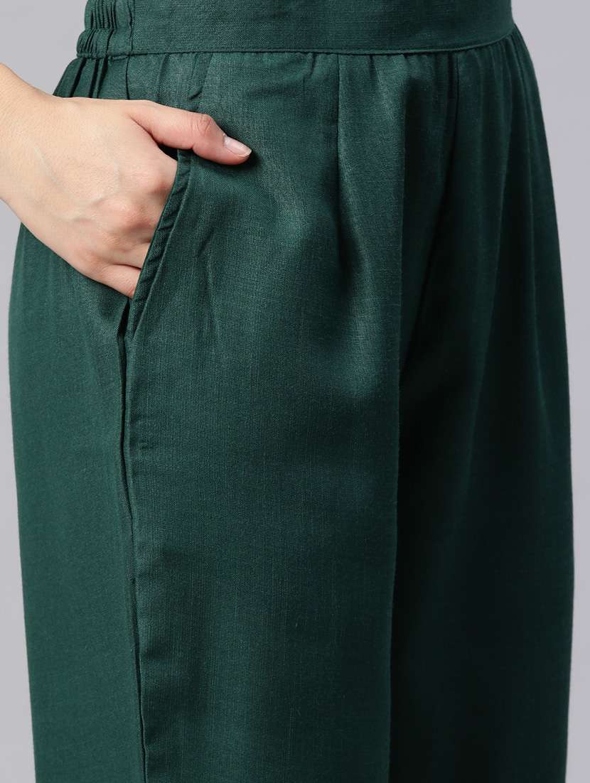 women three quarter sleeve kurta pant with dupatta set - 21976657 -  Standard Image - 5