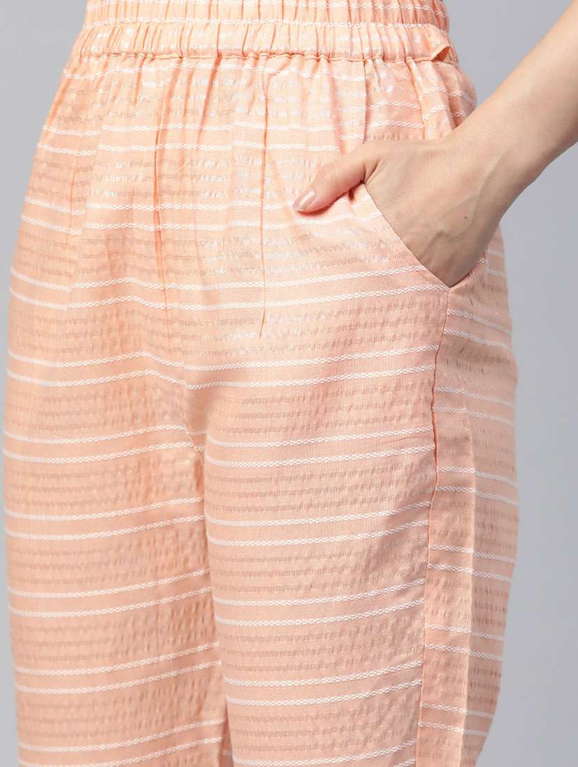 women three quarter sleeve kurta pant with dupatta set - 21976662 -  Standard Image - 5