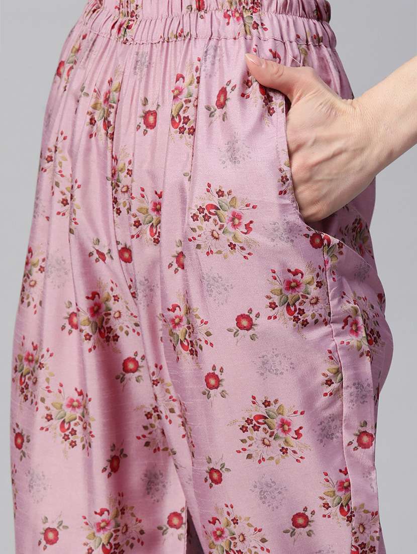 women three quarter sleeve kurta pant with dupatta set - 21976663 -  Standard Image - 5