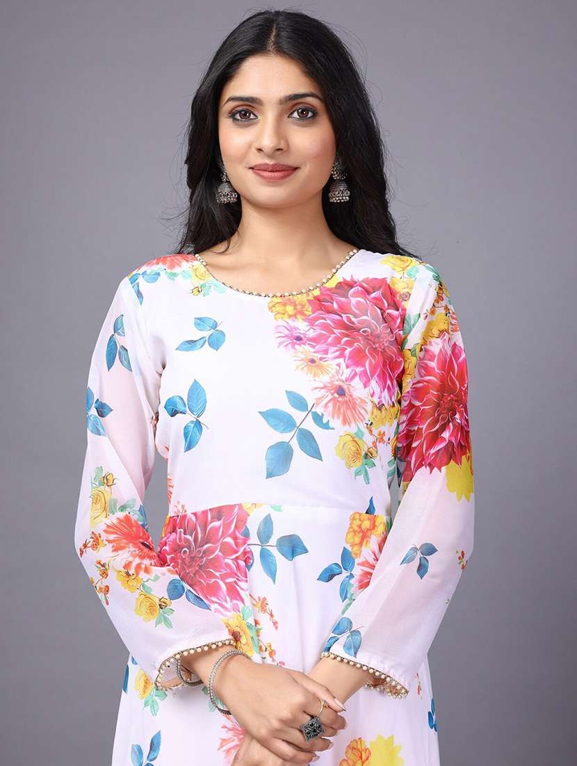 women floral printed long sleeve kurta dupatta set - 21976720 -  Standard Image - 3