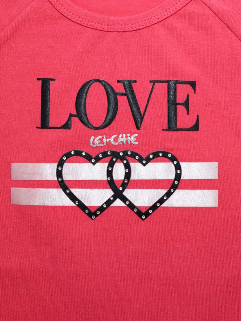 girls pink printed short sleeve tee - 21976938 -  Standard Image - 3