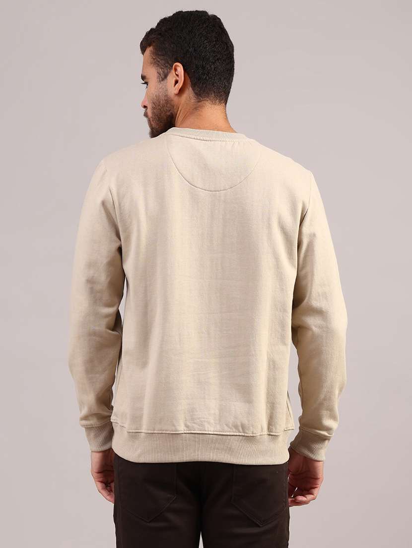 men solid long sleeve regular fit sweatshirt - 21977065 -  Standard Image - 3