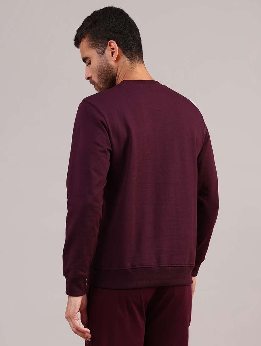 men solid long sleeve regular fit sweatshirt - 21977066 -  Standard Image - 3