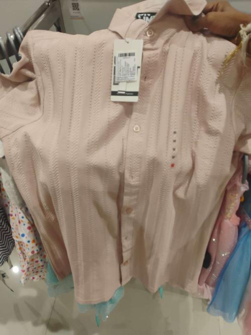 peach jacquard casual shirt - 21977132 - Standard Image - 0