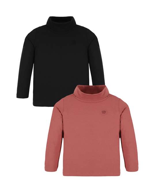 boys pack of 2 solid long sleeve t-shirt - 21977249 -  Standard Image - 0