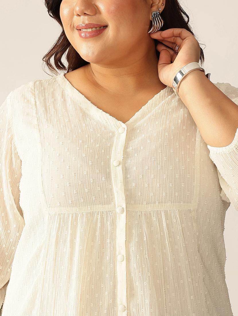 women plus size self designed a-line tunic - 21977283 - Standard Image - 5