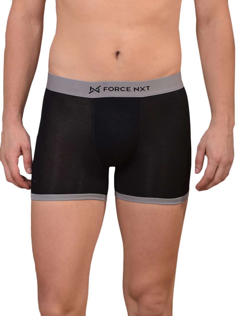 men solid low rise trunk