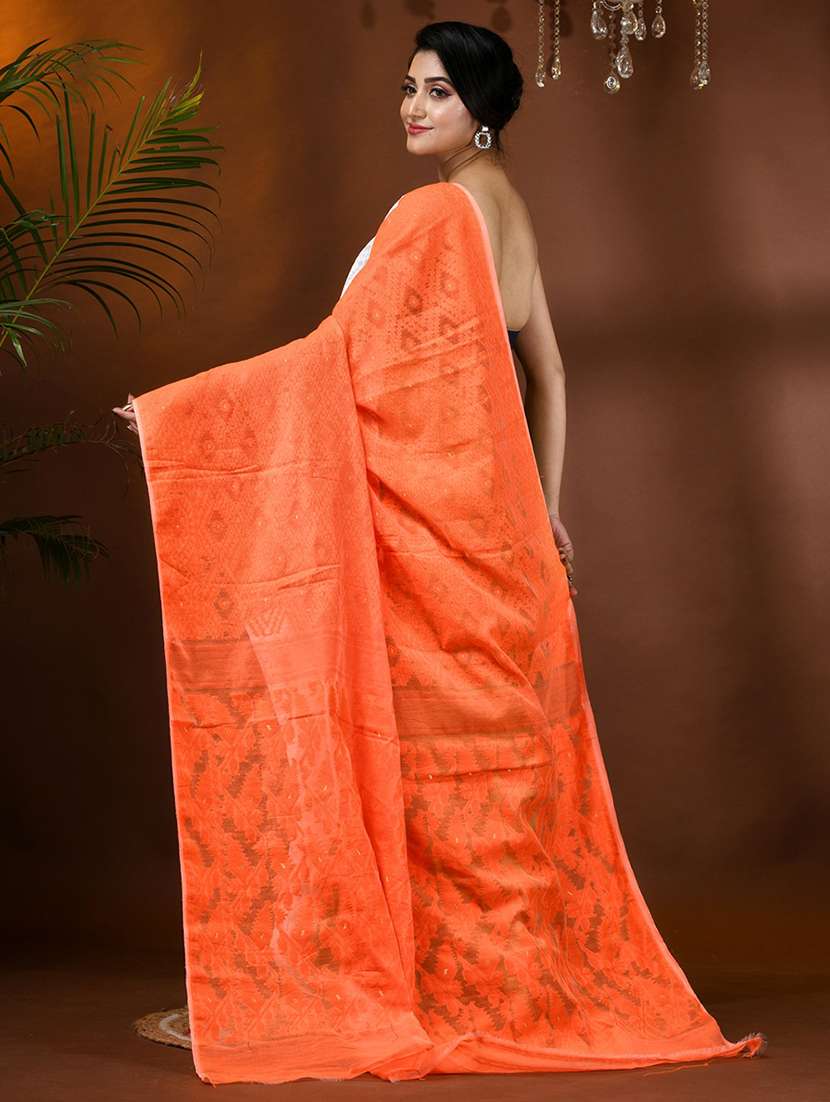 women self design jamdani saree with blouse - 21977335 -  Standard Image - 3