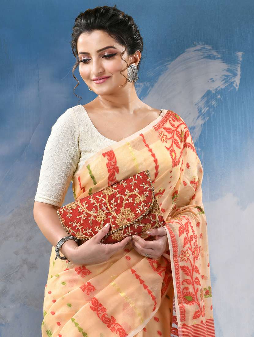 women self design jamdani saree - 21977340 -  Standard Image - 3