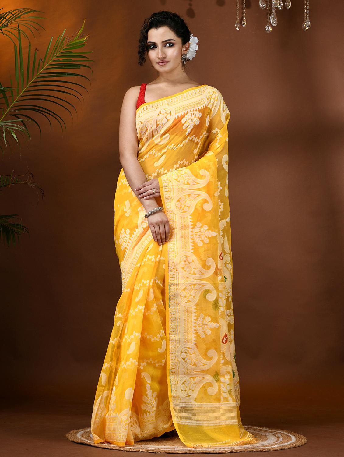 women self design jamdani saree - 21977394 - Zoom Image - 0