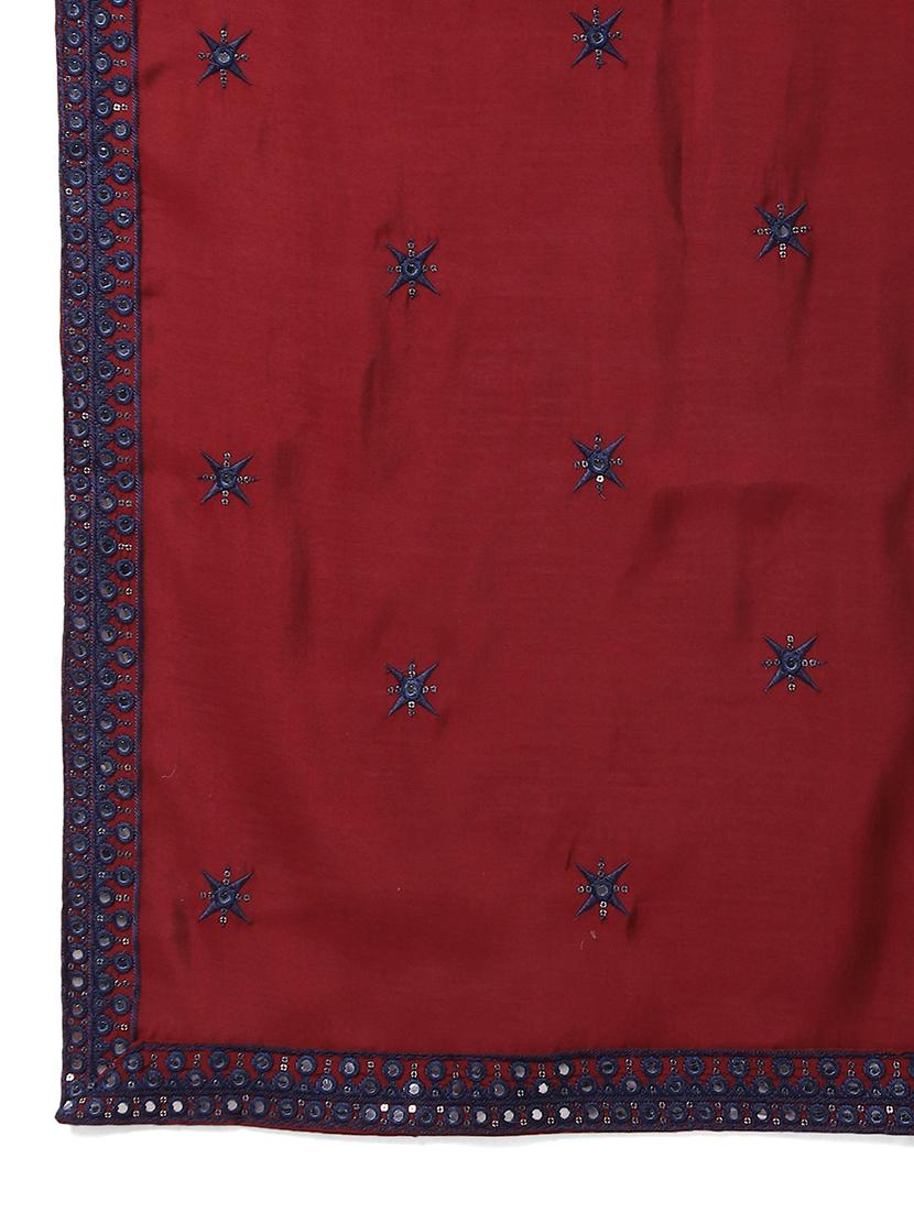 men embroidered mandarin neck kurta with dupatta - 21977397 - Standard Image - 5