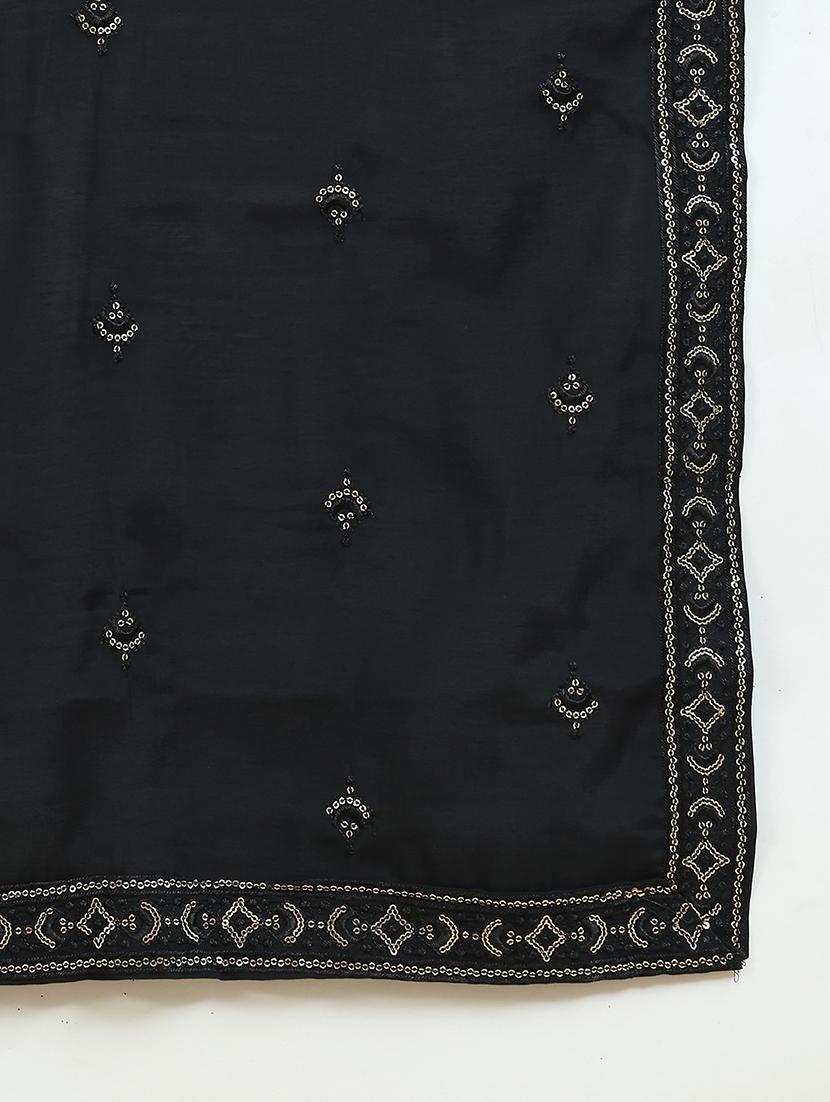 men embroidered mandarin neck kurta with dupatta - 21977401 - Standard Image - 5