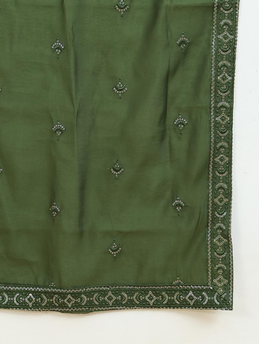 men embroidered mandarin neck kurta with dupatta - 21977413 - Standard Image - 5