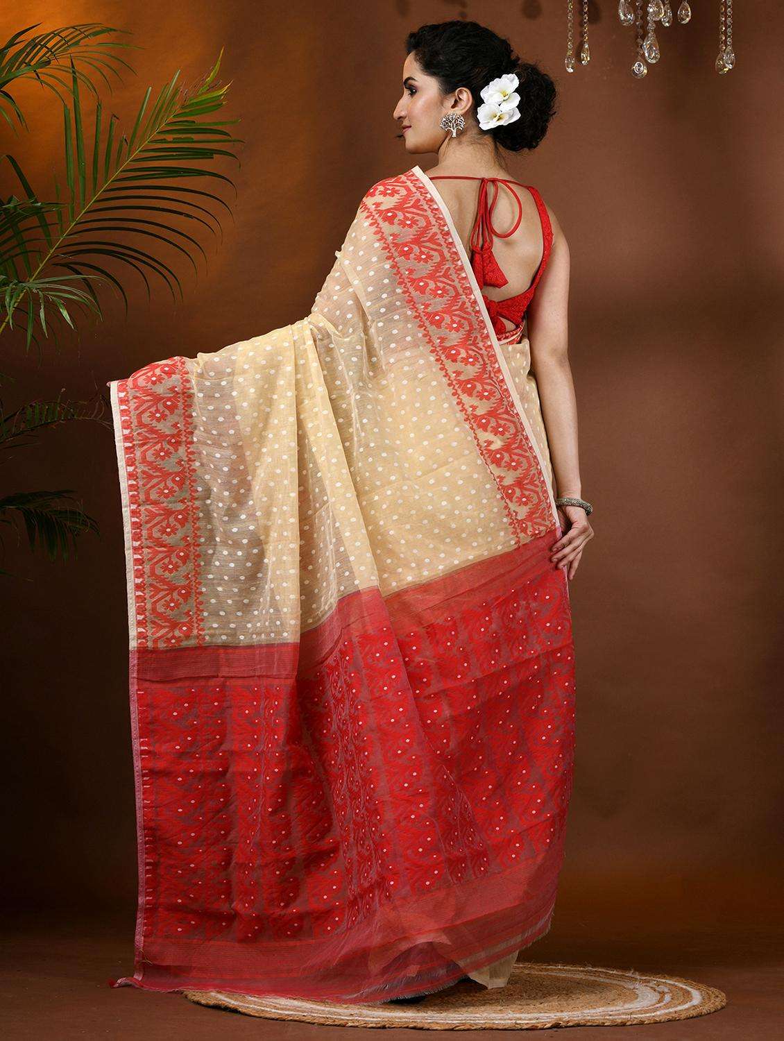 women self design jamdani saree - 21977474 -  Standard Image - 3