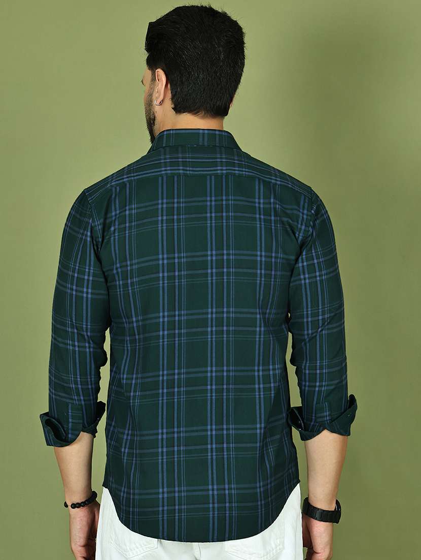 men checkered long sleeve regular fit casual shirt - 21977620 -  Standard Image - 3