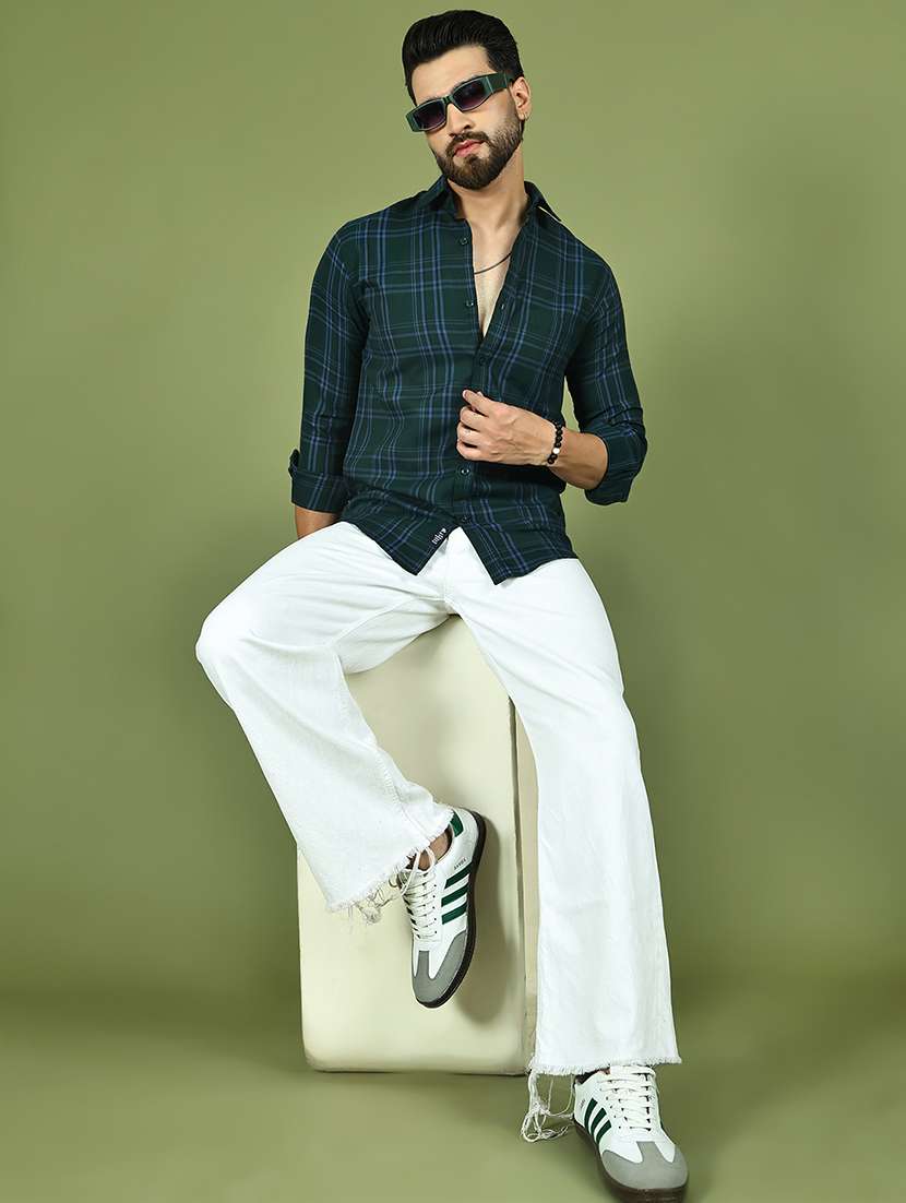 men checkered long sleeve regular fit casual shirt - 21977620 -  Standard Image - 5