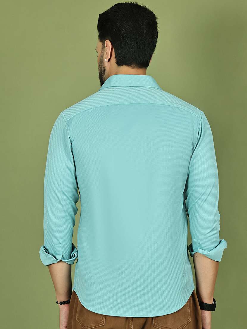 men solid long sleeve regular fit casual shirt - 21977627 -  Standard Image - 3