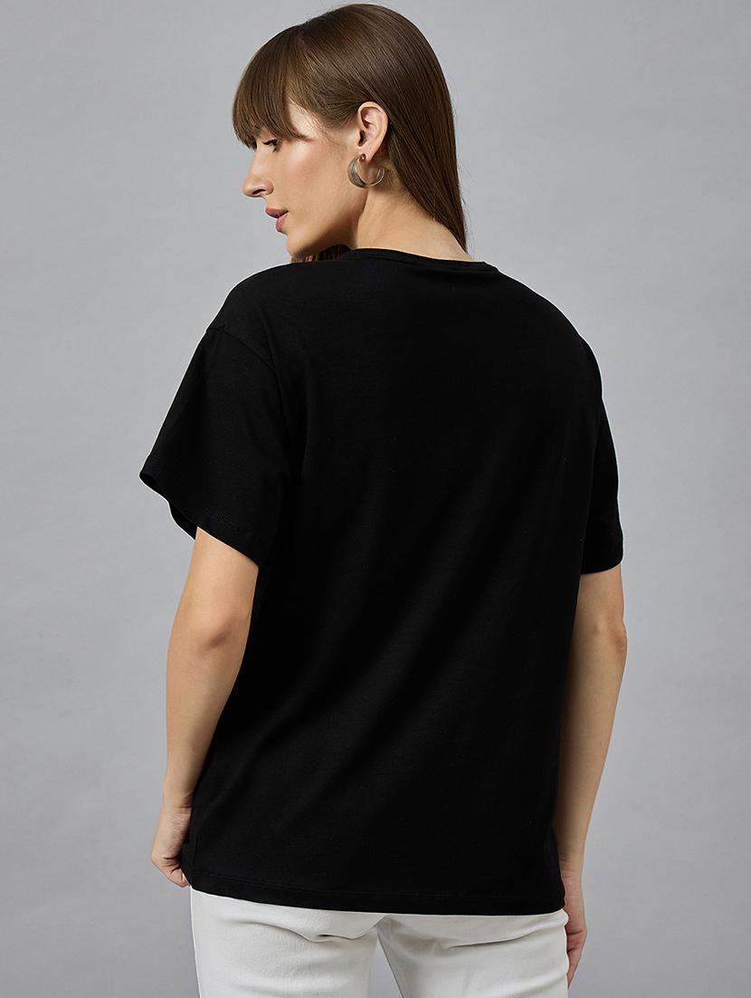women printed short sleeves oversized t-shirt - 21977834 - Standard Image - 3