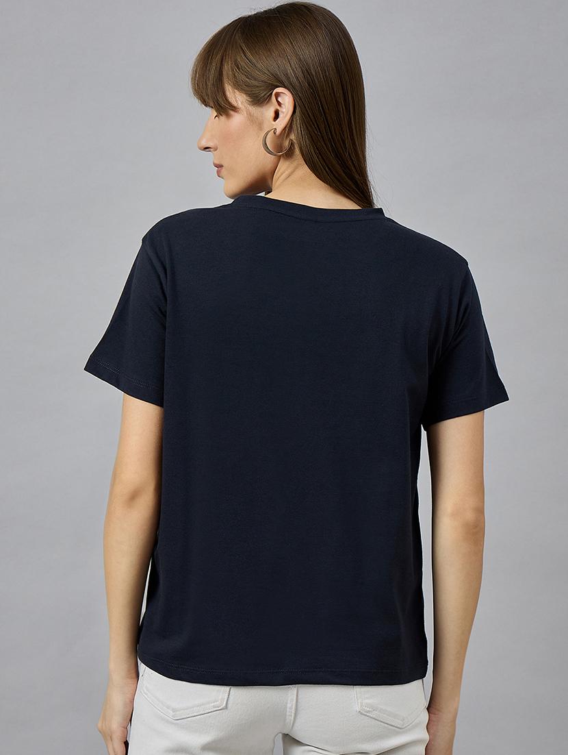 women printed short sleeve relaxed fit t-shirt - 21977854 - Standard Image - 3