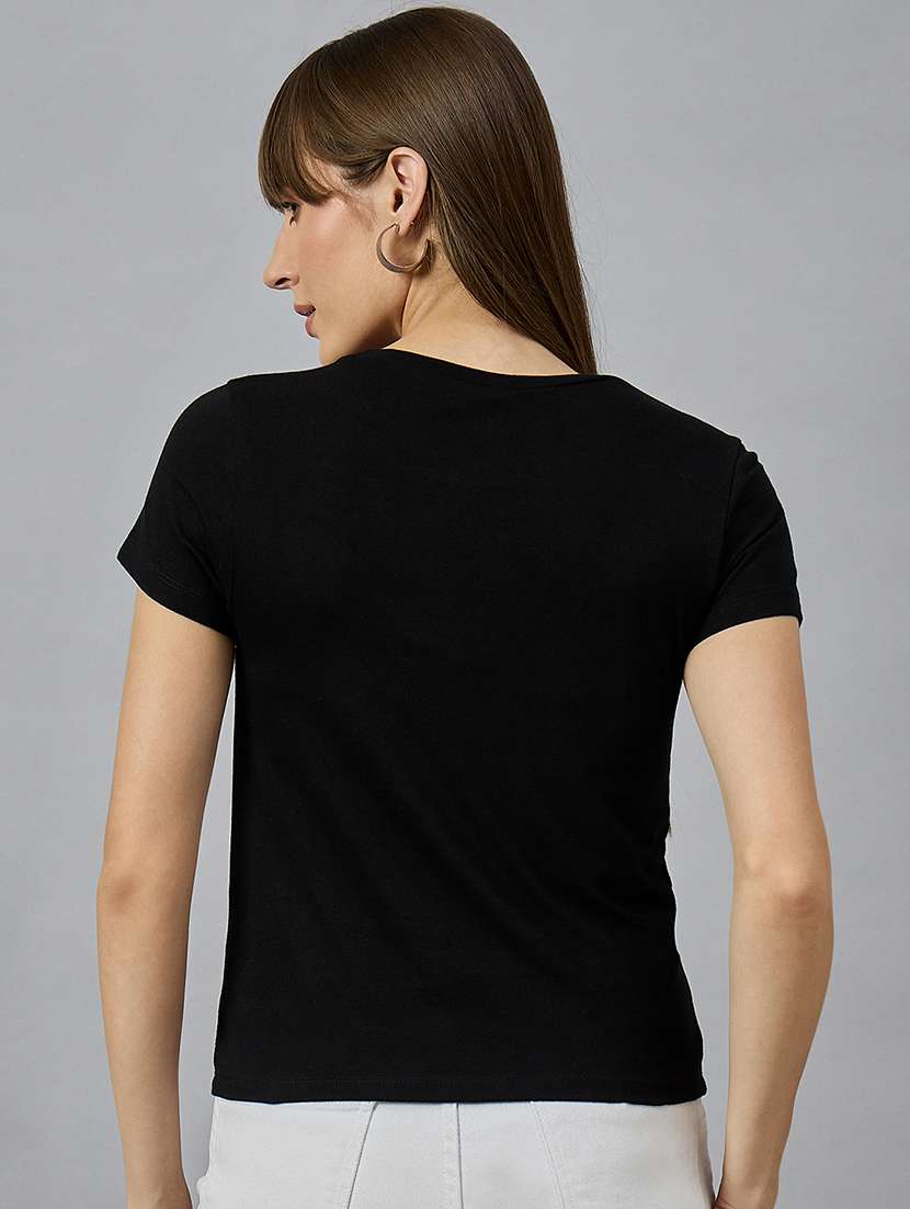 women printed short sleeve regular fit t-shirt - 21977861 -  Standard Image - 3