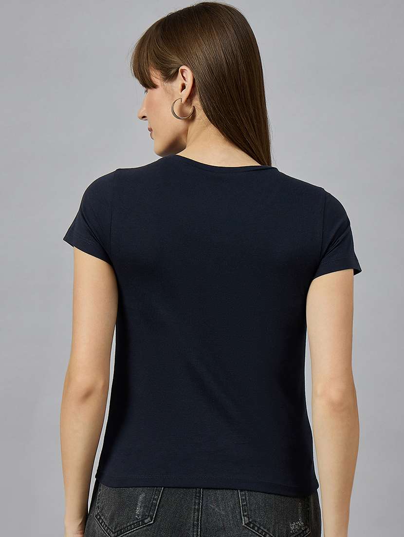 women printed short sleeve regular fit t-shirt - 21977862 -  Standard Image - 3