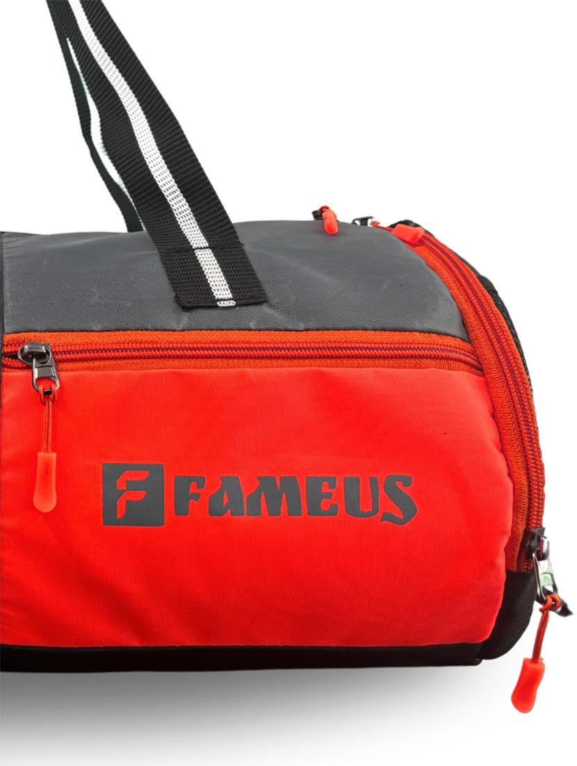 red polyester gym sports duffle bag - 21977931 - Standard Image - 5