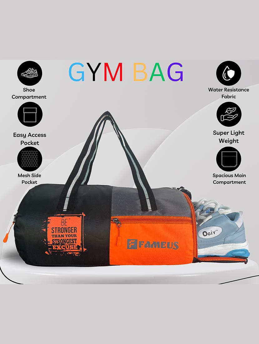 polyester gym and travel duffel bag - 21977932 - Standard Image - 5