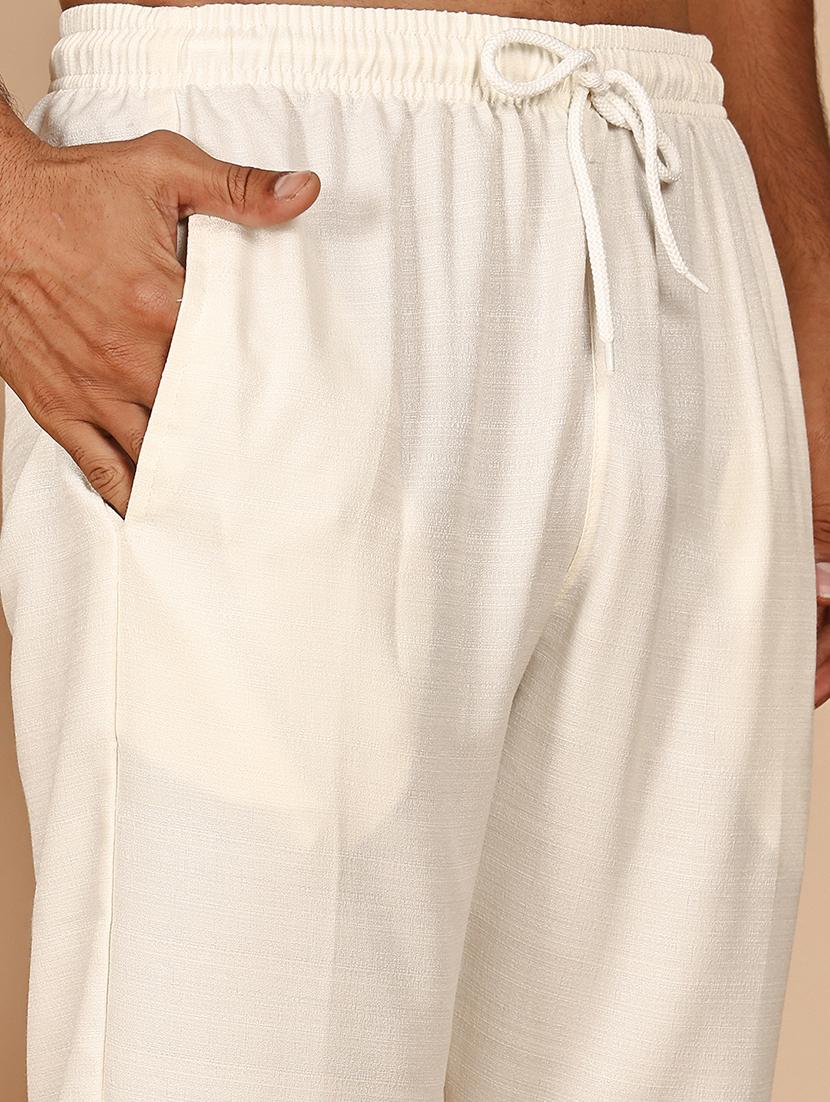 men mandarin neck kurta pyjama ethnic wear set - 21977936 - Standard Image - 5
