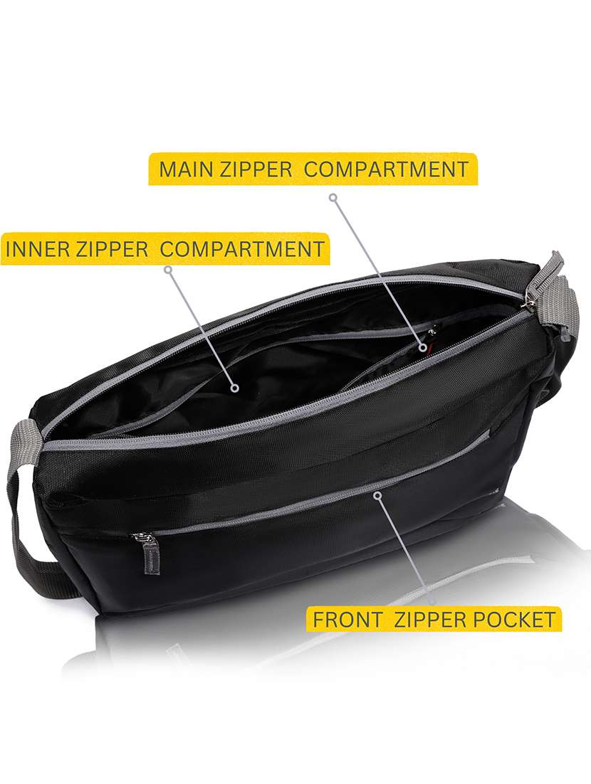 polyester messenger bag crossbody work bag - 21978037 - Standard Image - 3