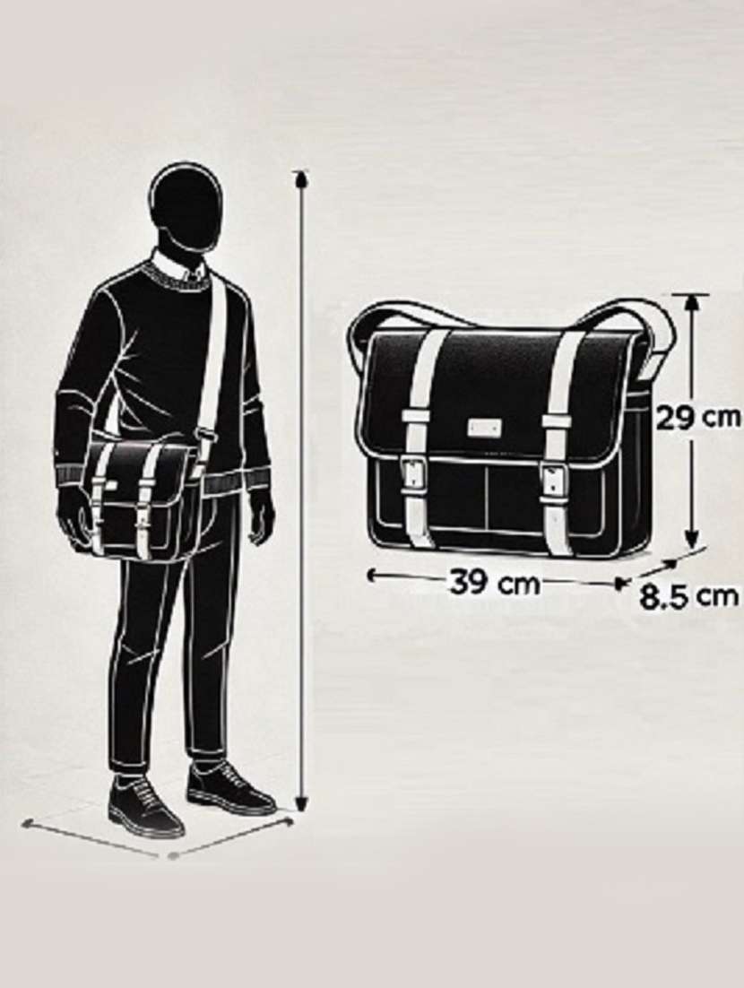polyester messenger bag crossbody work bag - 21978037 - Standard Image - 5