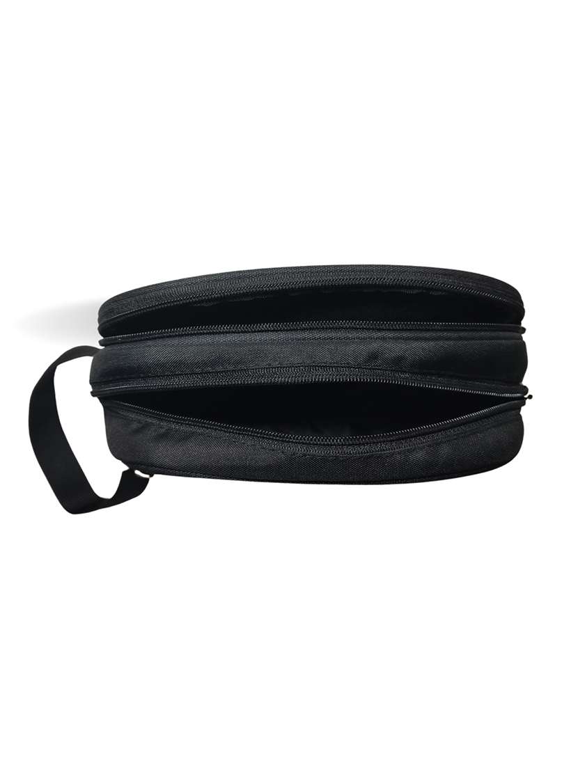 polyester solids pouch with zip closure - 21978046 -  Standard Image - 3