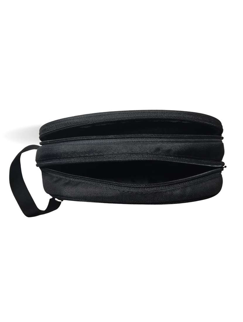 grey zipper polyester travel and toiletry pouch - 21978048 -  Standard Image - 3