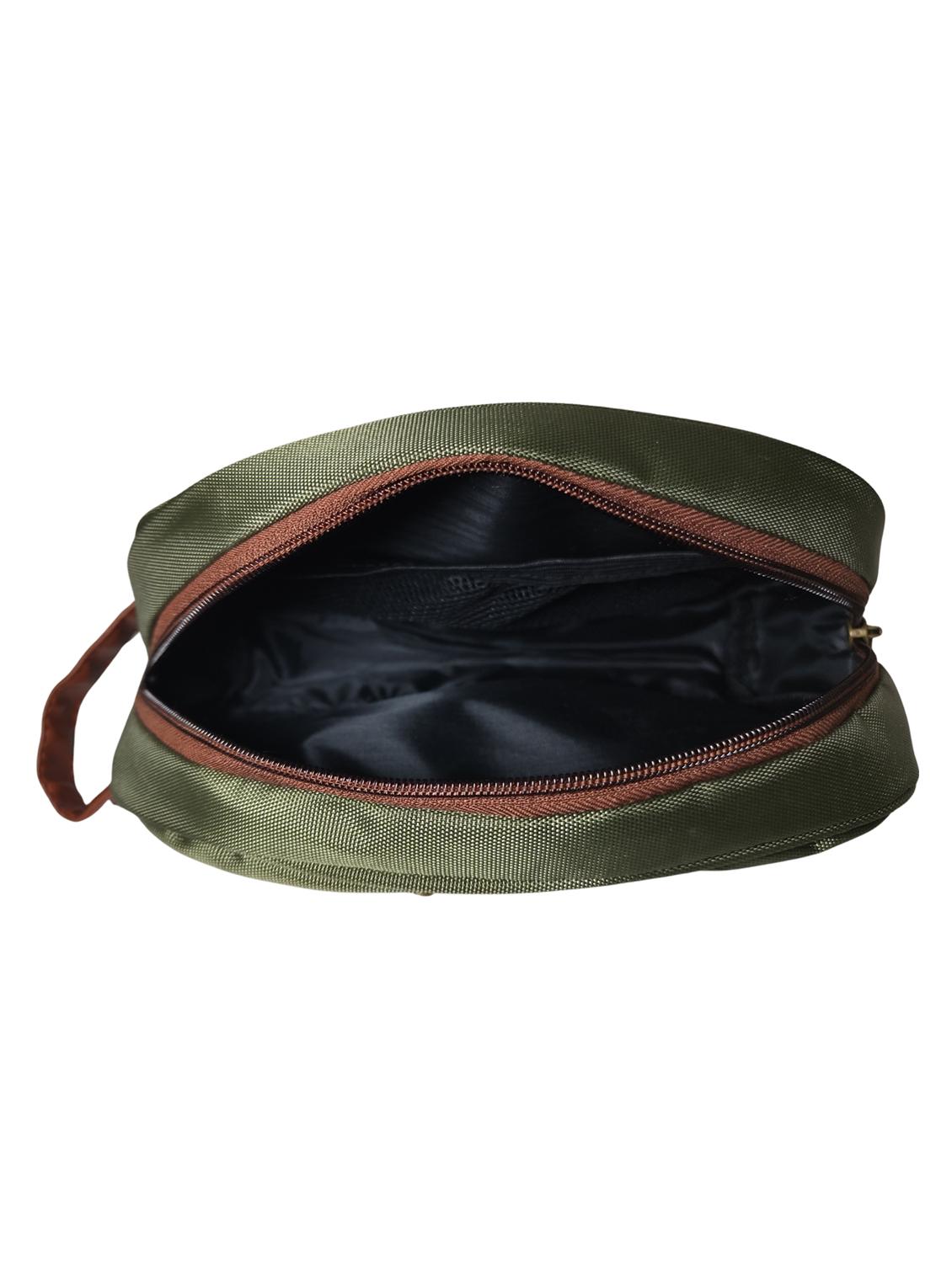 green polyester zipper closure multipurpose pouch - 21978050 - Standard Image - 3