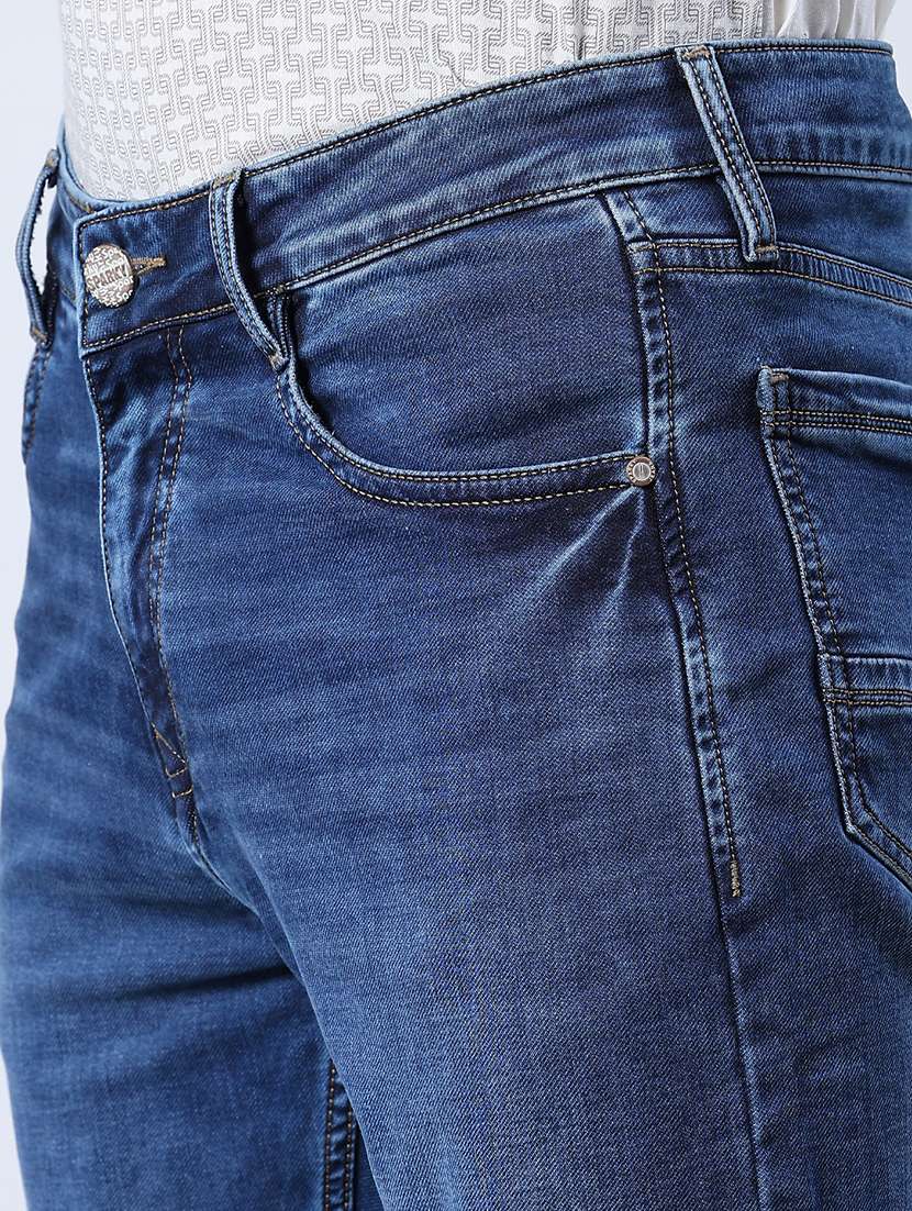 men washed mid rise full length jeans - 21978073 -  Standard Image - 5