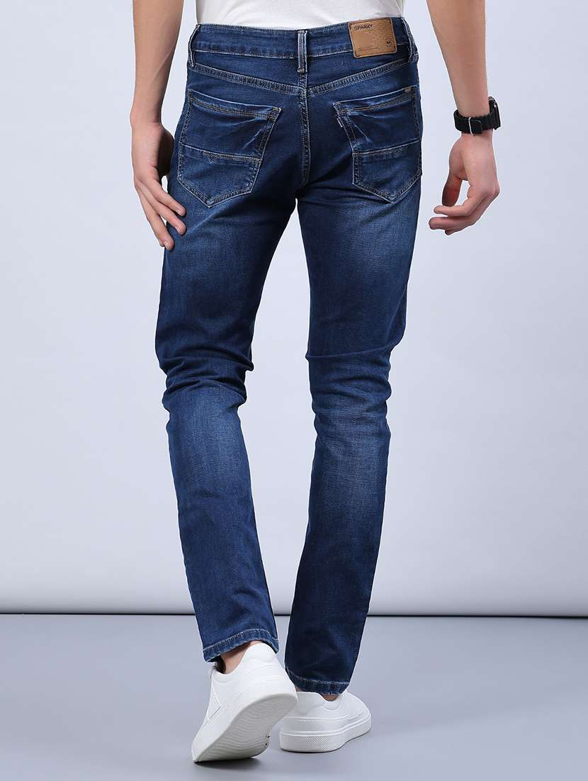 men washed mid rise full length jeans - 21978076 -  Standard Image - 3