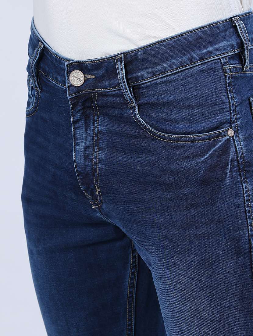 men washed mid rise full length jeans - 21978076 -  Standard Image - 5