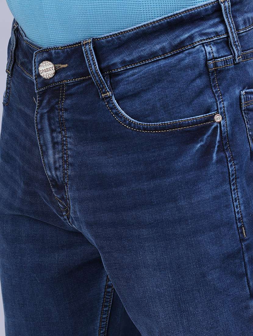 Men Washed Mid Rise Full Length Jeans - 21978077 -  Standard Image - 5