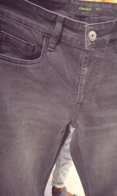dark grey cotton polyester denim jeans - 21978096 - Standard Image - 0