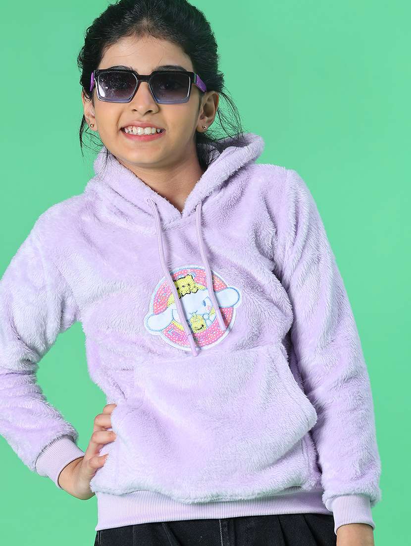 lavender fur sweatshirt - 21978108 -  Zoom Image - 0