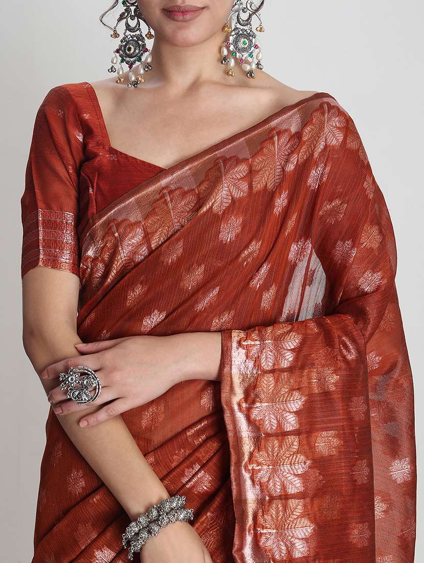 women self design bordered saree with blouse - 21978312 -  Standard Image - 3