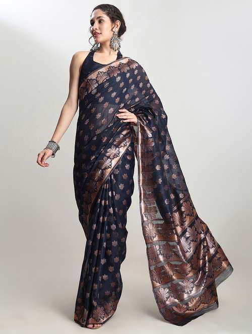 women self design bordered saree with blouse - 21978313 -  Standard Image - 0