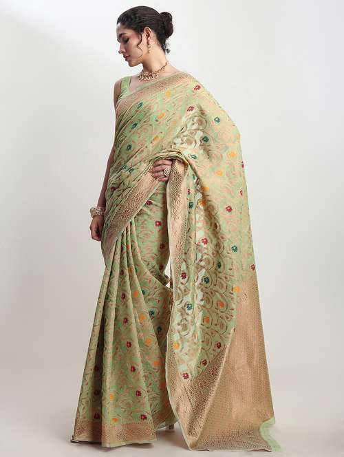 women self design banarasi saree with blouse - 21978318 - Standard Image - 0
