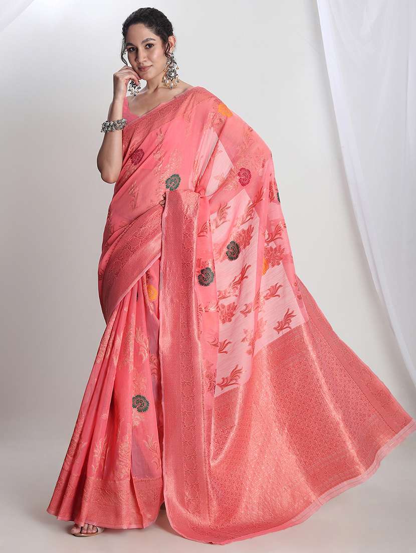 women self design banarasi saree with blouse - 21978320 - Zoom Image - 0