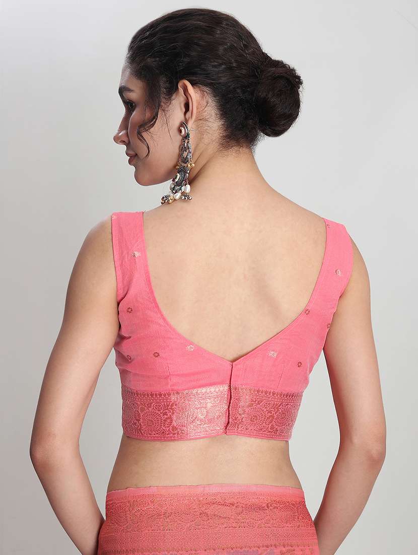 women self design banarasi saree with blouse - 21978320 - Standard Image - 5