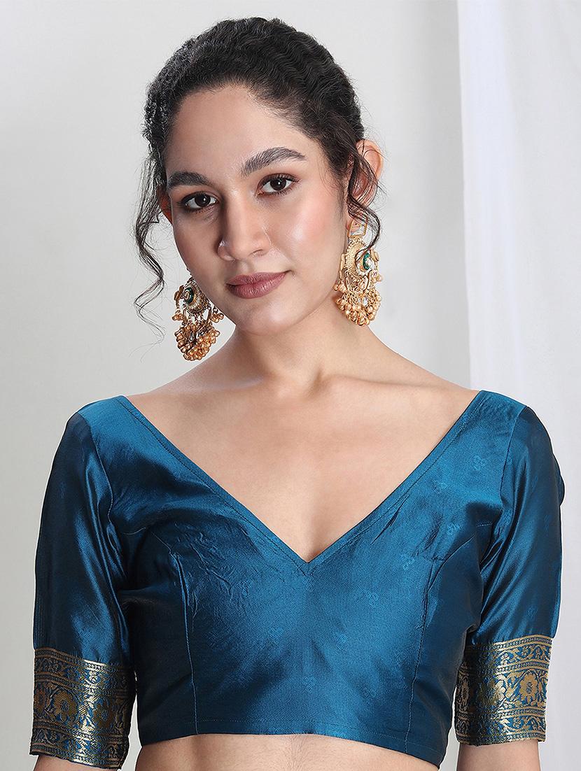 women self design banarasi saree with blouse - 21978326 - Standard Image - 3
